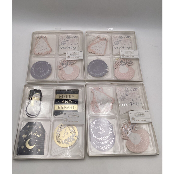 Wondershop Gift Tags. Target. 4 Packs Of 16 Tags Each. NEW - Picture 1 of 1